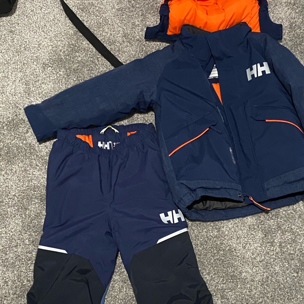 Helly Hansen Boys Winter Jacket and bib pants